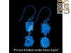 Petroleum Herkimer Diamond Rough Earring-2E HDP-3-358