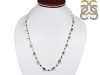 Herkimer Diamond/Black Spinel Necklace-NSL HKD-12-5
