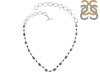 Herkimer Diamond/Black Spinel Necklace-NSL HKD-12-6