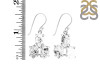 Herkimer Diamond Rough Earring-2E HKD-3-55
