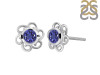 Iolite Stud Earring IOL-RDE-7.