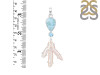 Larimar Blue-Topaz Biwa-Pearl Pendant-2SP LAR-1-1720