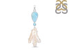 Larimar Blue-Topaz Biwa-Pearl Pendant-2SP LAR-1-1722