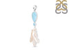Larimar Blue-Topaz Biwa-Pearl Pendant-2SP LAR-1-1722