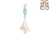 Larimar Blue-Topaz Biwa-Pearl Pendant-2SP LAR-1-1727