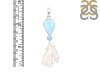 Larimar Blue-Topaz Biwa-Pearl Pendant-2SP LAR-1-1730
