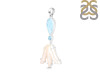 Larimar Blue-Topaz Biwa-Pearl Pendant-2SP LAR-1-1735
