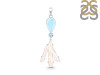 Larimar Blue-Topaz Biwa-Pearl Pendant-2SP LAR-1-1739