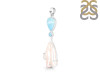 Larimar Blue-Topaz Biwa-Pearl Pendant-2SP LAR-1-1741