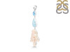 Larimar Blue-Topaz/Biwa-Pearl Pendant-2SP LAR-1-1744