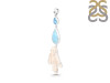 Larimar Blue-Topaz/Biwa-Pearl Pendant-2SP LAR-1-1749