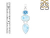 Larimar/Blue Topaz Pendant-2SP LAR-1-1754