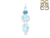 Larimar/Blue Topaz Pendant-2SP LAR-1-1754