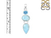 Larimar/Blue Topaz Pendant-2SP LAR-1-1757