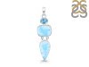 Larimar/Blue Topaz Pendant-2SP LAR-1-1760
