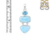 Larimar/Blue Topaz Pendant-2SP LAR-1-1761