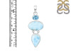 Larimar/Blue Topaz Pendant-2SP LAR-1-1763