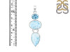 Larimar/Blue Topaz Pendant-2SP LAR-1-1764