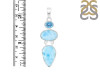 Larimar/Blue Topaz Pendant-2SP LAR-1-1770