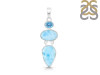 Larimar/Blue Topaz Pendant-2SP LAR-1-1770