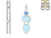 Larimar/Blue Topaz Pendant-2SP LAR-1-1777