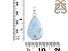Larimar Pendant-SP LAR-1-1820
