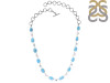 Larimar/Pearl/Blue Topaz Necklace-NSL LAR-12-58