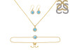 Larimar Jewelry Set  LAR-RDB-65-RDN-72-RDE-693.
