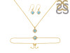 Larimar Jewelry Set  LAR-RDB-67-RDN-77-RDE-695.