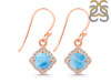 Larimar & White Topaz Earring LAR-RDE-692.