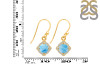 Larimar & White Topaz Earring LAR-RDE-692.