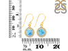 Larimar & White Topaz Earring LAR-RDE-693.