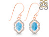 Larimar & White Topaz Earring LAR-RDE-694.