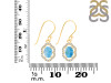 Larimar & White Topaz Earring LAR-RDE-694.