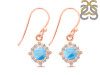 Larimar & White Topaz Earring LAR-RDE-695.
