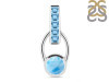 Larimar & Blue Topaz Pendant LAR-RDP-46.
