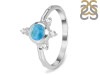 Larimar & White Topaz Ring LAR-RDR-1619.