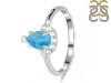 Larimar & White Topaz Ring LAR-RDR-1622.