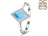 Larimar & White Topaz Ring LAR-RDR-1645.