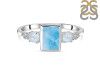 Larimar & White Topaz Ring LAR-RDR-1762.