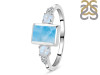Larimar & White Topaz Ring LAR-RDR-1762.