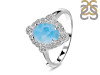 Larimar & White Topaz Ring LAR-RDR-1765.