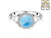 Larimar & White Topaz Ring LAR-RDR-1790.