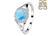 Larimar & White Topaz Ring LAR-RDR-1790.