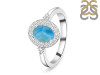 Larimar & White Topaz Ring LAR-RDR-1792.