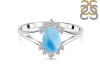 Larimar & White Topaz Ring LAR-RDR-1929.