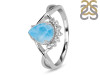 Larimar & White Topaz Ring LAR-RDR-1930.