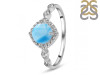 Larimar & White Topaz Ring LAR-RDR-1935.