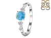 Larimar & White Topaz Ring LAR-RDR-1939.
