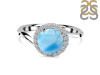 Larimar & White Topaz Ring LAR-RDR-207.